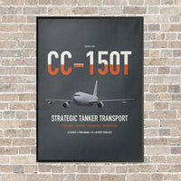 Thumbnail for Airbus CC-150T Polaris vertical canvas print - framed - gray background