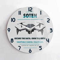 Thumbnail for ACSL SOTEN design on light gray no frame wall clock