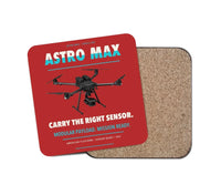 Thumbnail for Freefly Astro Max design on red 1 piece coaster
