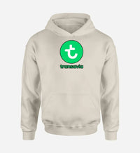 Thumbnail for Transavia France Airlines logo printed on khaki hoodie