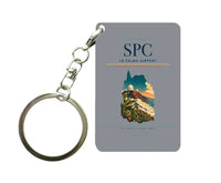 Thumbnail for La Palma Airport (SPC) design on gray key chain
