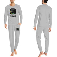 Thumbnail for Speed Is Life men pajamas - Light Gray