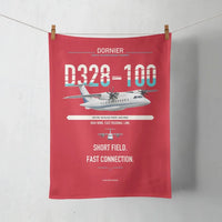 Thumbnail for Dornier D328-100 design on red towel