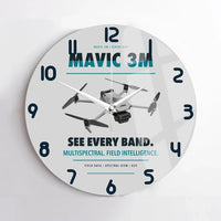 Thumbnail for DJI Mavic 3 Multispectral design on light gray no frame wall clock