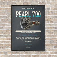 Thumbnail for PEARL 700 vertical canvas print - framed - gray background