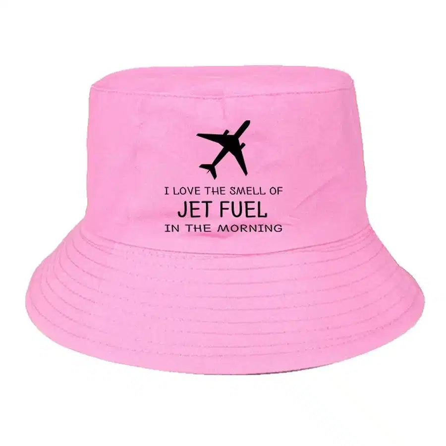 I Love The Smell Of Jet Fuel In The Morning summer hat - light pink