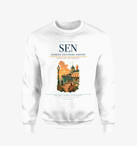 Thumbnail for London Southend Airport (SEN) design on white sweatshirt