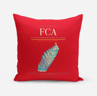 Thumbnail for Glacier Park International Airport (FCA) design on red pillow