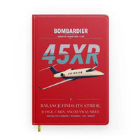Thumbnail for Bombardier Learjet 45XR design on red notebook