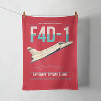 Thumbnail for F4D-1 Skyray design on red towel