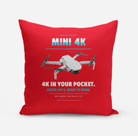 Thumbnail for DJI Mini 4K design on red pillow