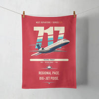 Thumbnail for Boeing 717-200 design on red towel