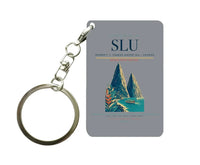 Thumbnail for George F. L. Charles Airport (SLU) design on gray key chain