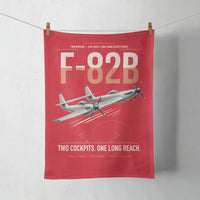 Thumbnail for F-82B Twin Mustang design on red towel