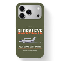 Thumbnail for Saab GlobalEye design on green army magsafe iphone case, for iPhone 17 Pro