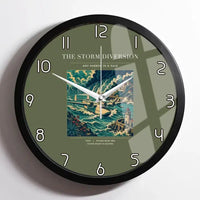 Thumbnail for VINTAGE G4074 - The Storm Diversion - Designed Wall Clocks design on greenarmy framed