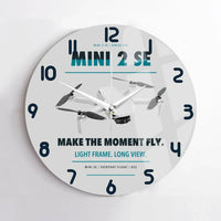 Thumbnail for DJI Mini 2 SE design on light gray no frame wall clock