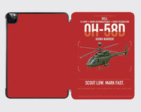 Thumbnail for Bell OH-58D Kiowa Warrior design on red ipad tablet case