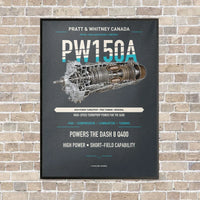 Thumbnail for PW150A vertical canvas print - framed - gray background