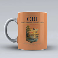 Thumbnail for Central Nebraska Regional Airport (GRI) airport code design on orange ceramic mug