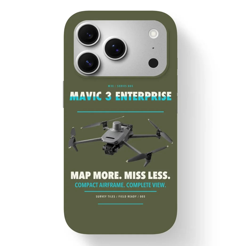 DJI Mavic 3 Enterprise Case design on green army iphone case