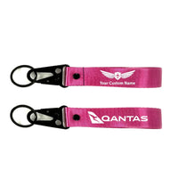 Thumbnail for Qantas Airways Airlines Hawk-shaped key chain, Pink+ NAME