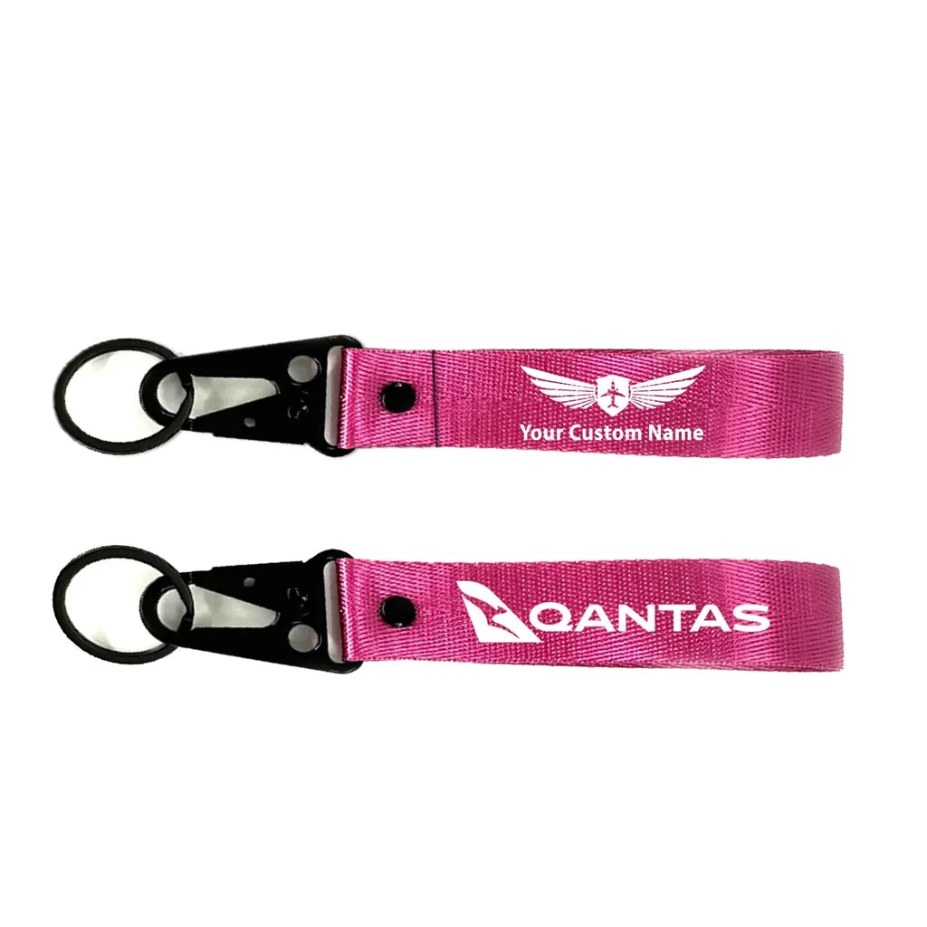 Qantas Airways Airlines Hawk-shaped key chain, Pink+ NAME