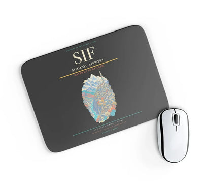 Simikot Airport SIF Mouse-Pad Rectangle - Black