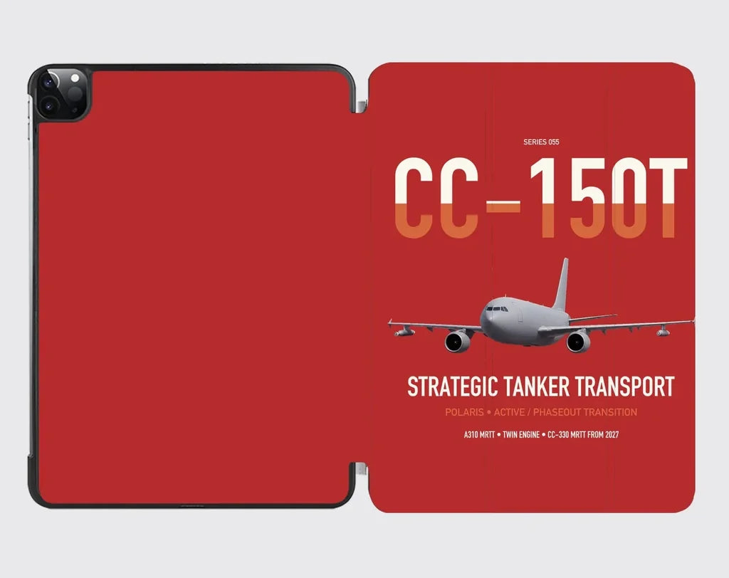 Airbus CC-150T Polaris design on red ipad tablet case