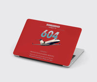 Thumbnail for Bombardier Challenger 604 design on red MacBook case
