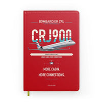 Thumbnail for Bombardier CRJ900 design on red notebook