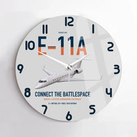 Thumbnail for E-11A BACN design on light gray no frame wall clock