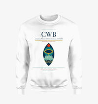 Thumbnail for Afonso Pena International Airport (CWB) design on white sweatshirt