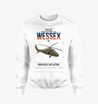 Thumbnail for Westland Wessex HU5 design on white sweatshirt
