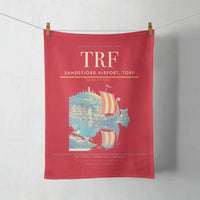 Thumbnail for Sandefjord Airport, Torp (TRF) design on red towel