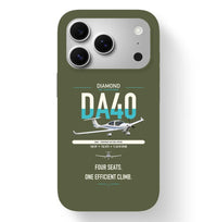 Thumbnail for Diamond DA40 design on green army magsafe iphone case, for iPhone 17 Pro