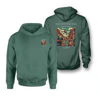 Thumbnail for VINTAGE G4285 - The Canyon Mail Hook - Double-Side Hoodie design on green double side