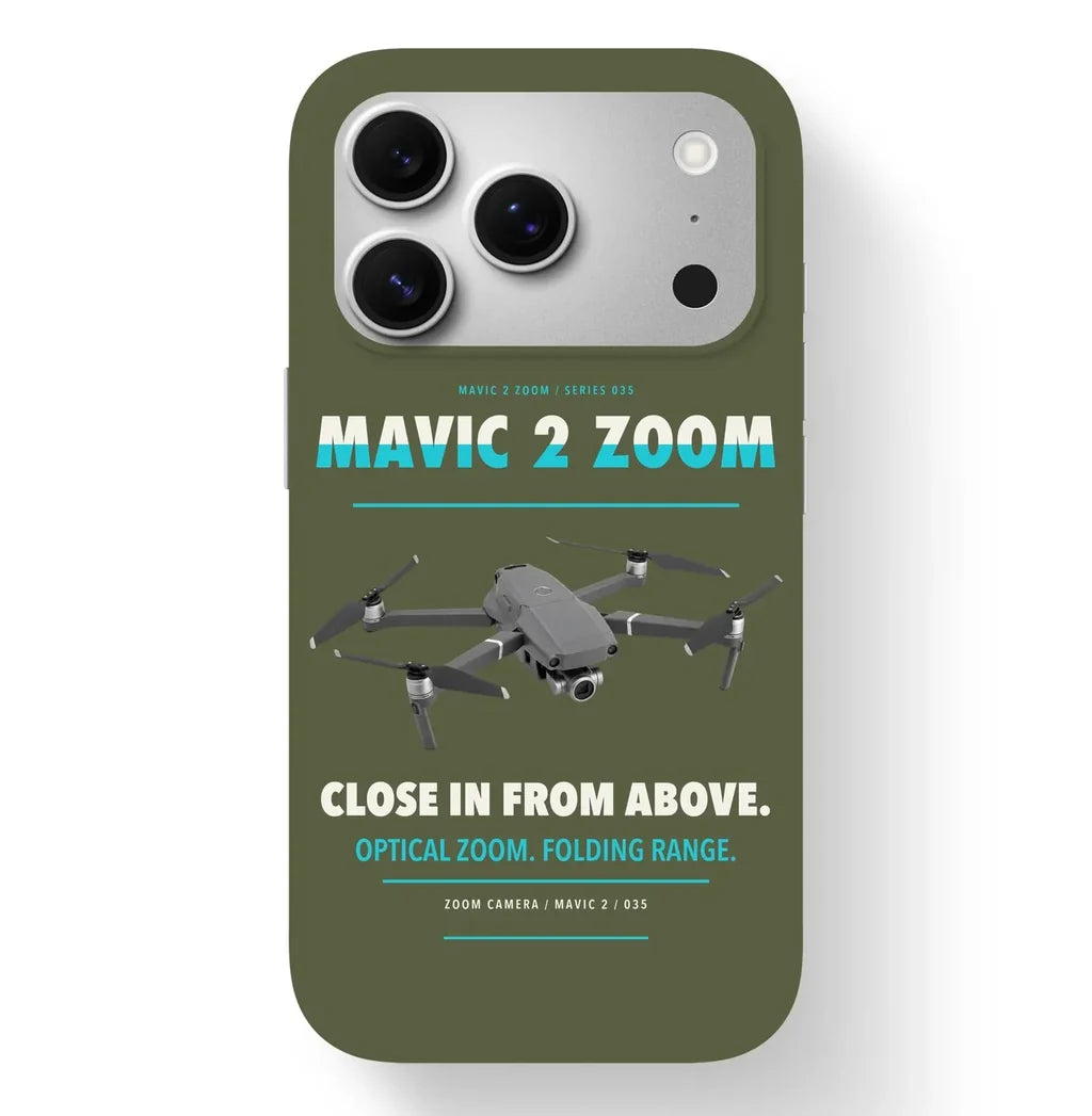 DJI Mavic 2 Zoom Case design on green army iphone case