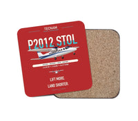 Thumbnail for Tecnam P2012 STOL design on red 1 piece coaster