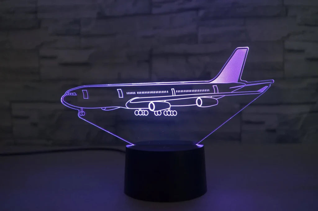 Customisable Airbus A340 3D Lamp - view 8