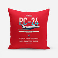Thumbnail for Pilatus PC-24 design on red pillow