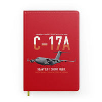 Thumbnail for C-17A Globemaster III design on red notebook
