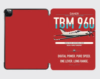 Thumbnail for Daher TBM 960 design on red ipad tablet case