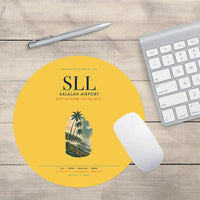 Thumbnail for Salalah Airport (SLL) design on yellow round mouse pad