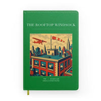 Thumbnail for VINTAGE G4312 - The Rooftop Windsock - Designed Notebooks design on green