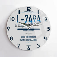 Thumbnail for Lockheed L-749A Constellation design on light gray no frame wall clock