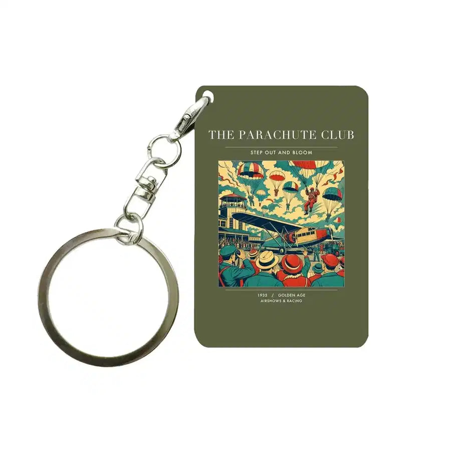 VINTAGE G4032 - The Parachute Club - Designed Key Chain design on greenarmy