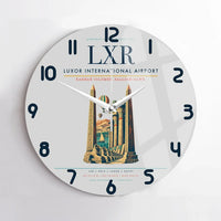 Thumbnail for Luxor International Airport (LXR) design on light gray no frame wall clock