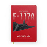 Thumbnail for F-117A Nighthawk design on red notebook