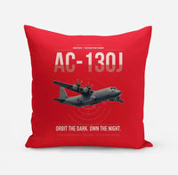 Thumbnail for AC-130J Ghostrider design on red pillow
